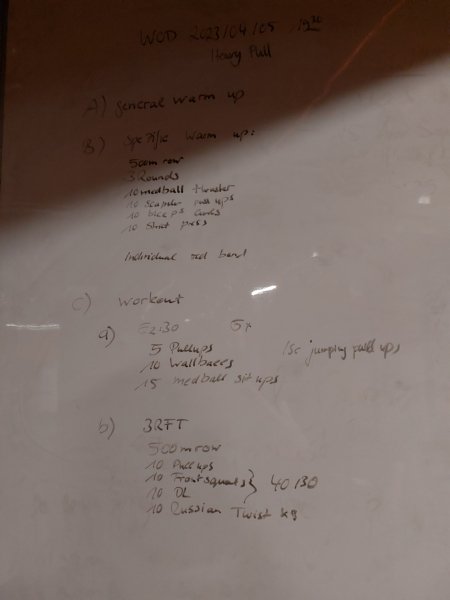 List Eva WOD Heavy Pull